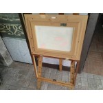Средна картина масло на платно Испания , уникална двойна рамка трезор - 3588